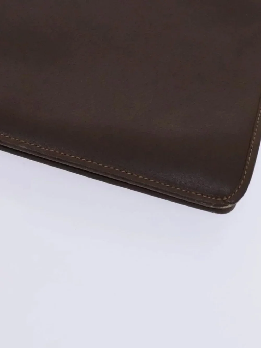 GUCCI Business Bag Leather 2way Brown Auth ep8518